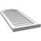 Ekena Millwork Octagonal Top Surface Mount PVC Gable Vent w/ 2"W x 2"P Brickmould Sill Frame, 16"W x 38"H GVPOT16X3803SN - alternate 2